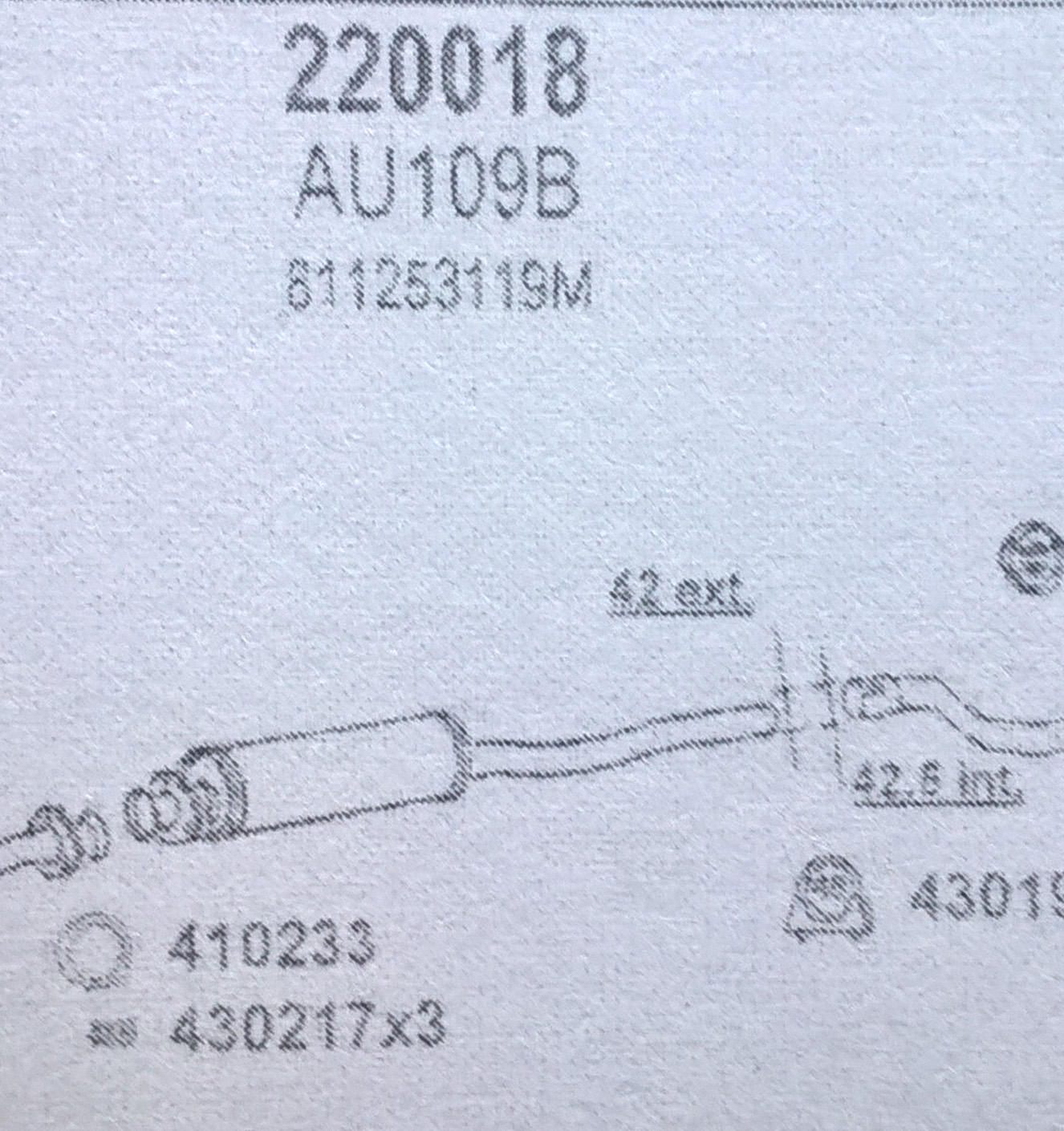 TOBA ESAPAMENT Intermediara AUDI 80 D, 1,6, 78-86
