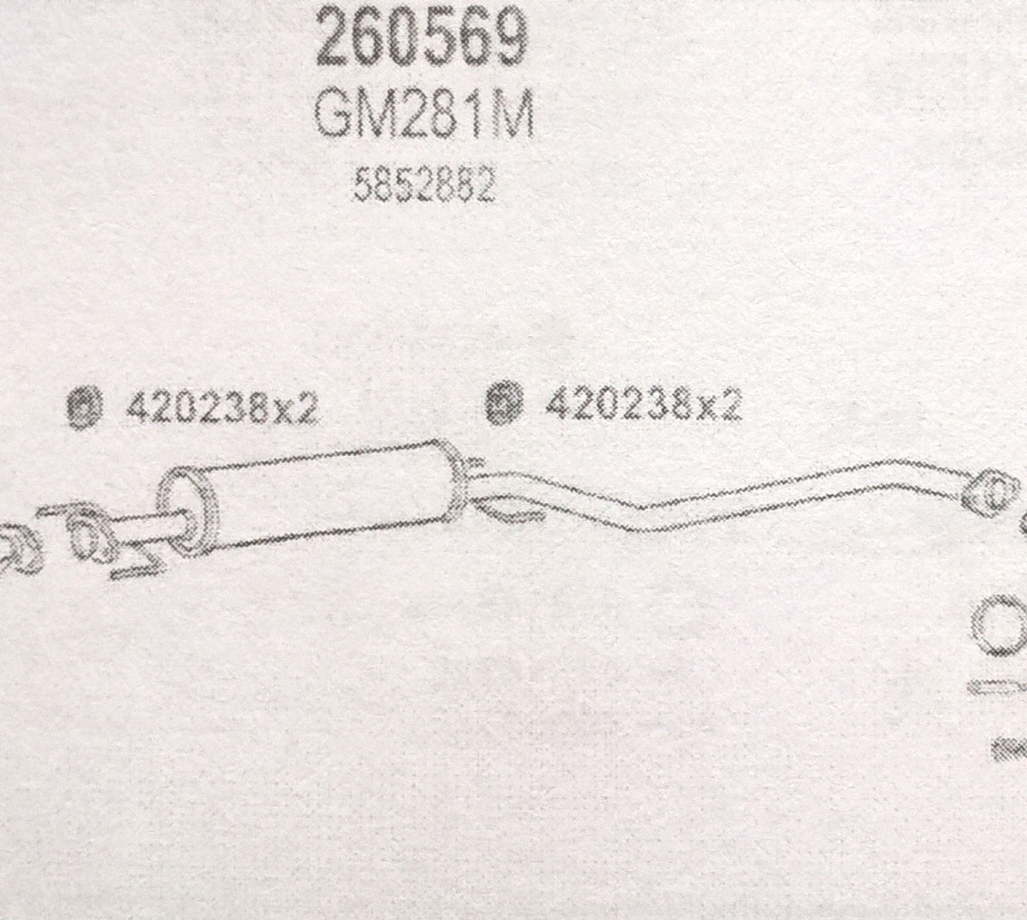 TOBA ESAPAMENT Intermediara OPEL VECTRA B, 1,8i, 2,0i, Kat, 95-