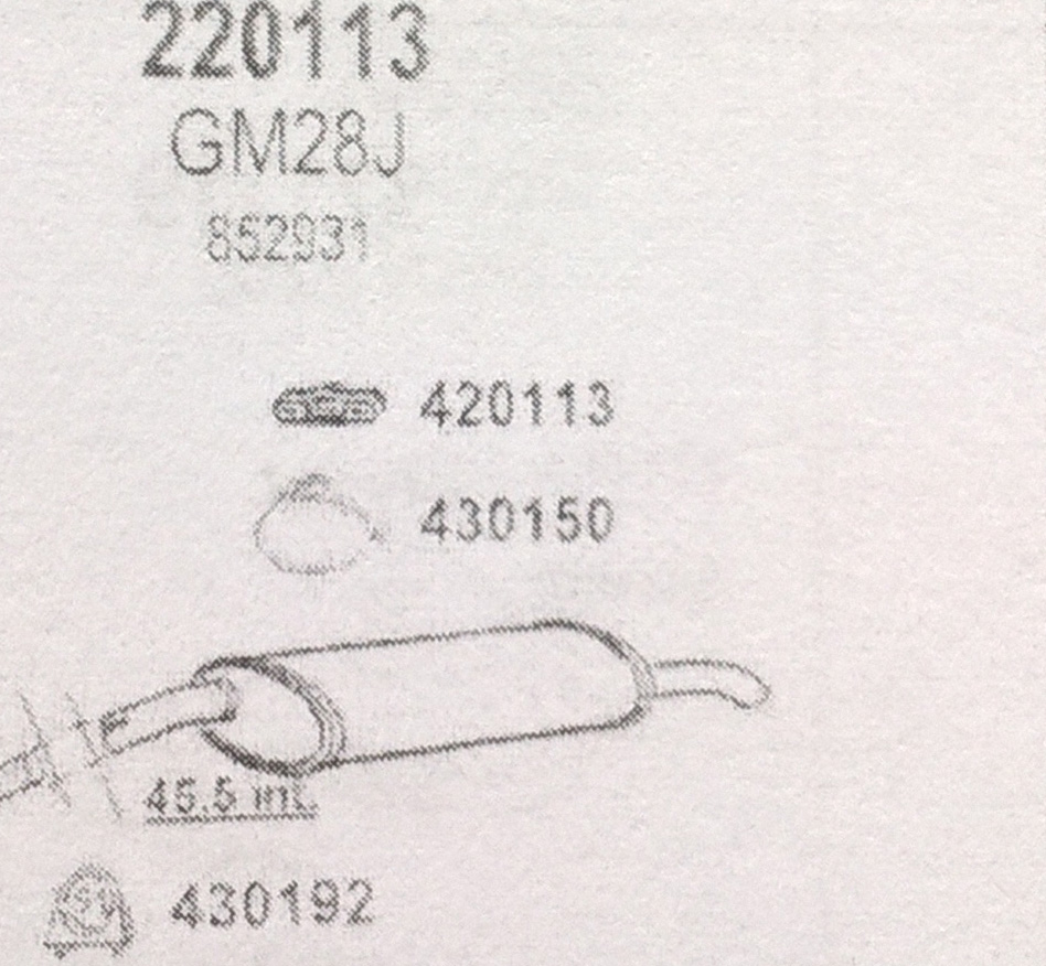 TOBA ESAPAMENT Finala OPEL ASTRA , 1,6i, Kat., Station Wagon, 92-