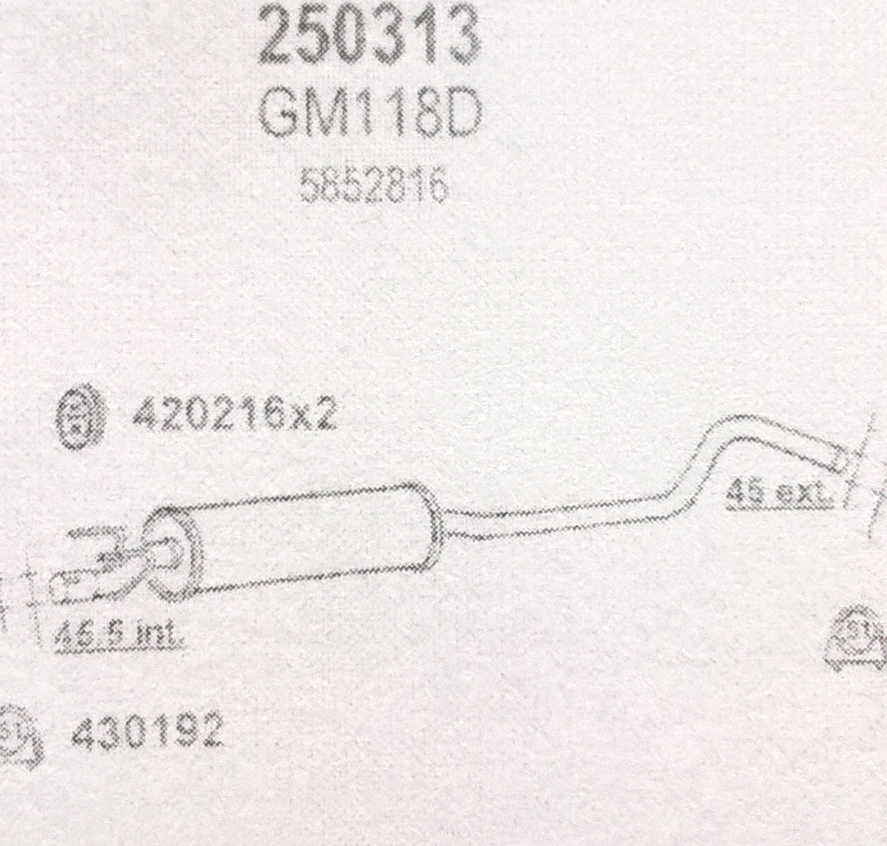 TOBA ESAPAMENT Intermediara OPEL CORSA B, 1,6, Kat, 93-