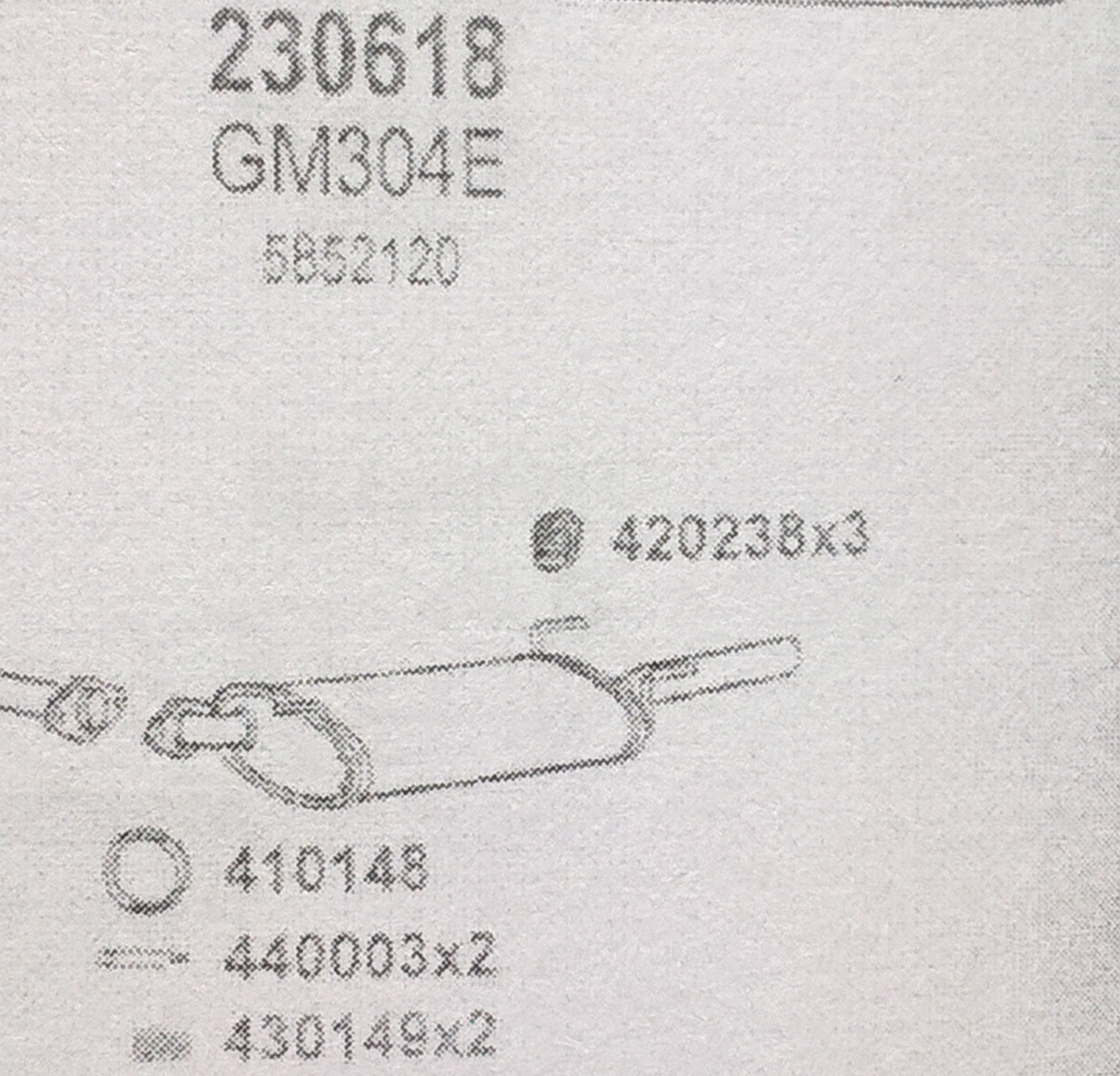 TOBA ESAPAMENT VECTRA 1.6i CAT 16v 1995, REAR SIL.