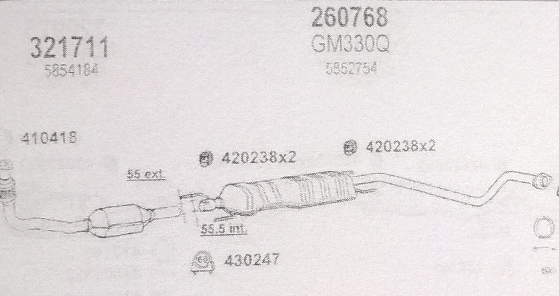 TOBA ESAPAMENT intermediara Opel ASTRA 2,0,turbo diesel 98-04