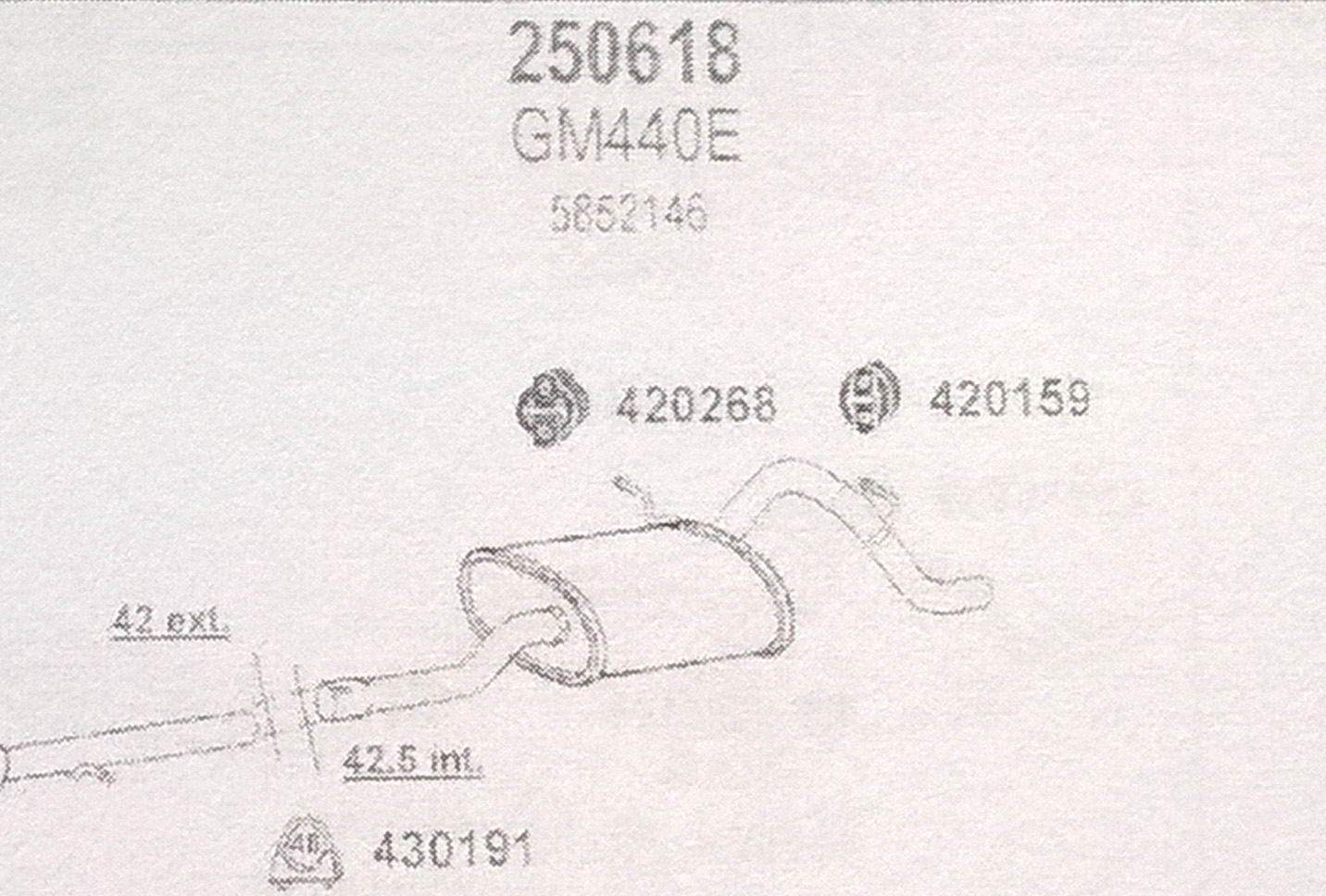 TOBA ESAPAMENT Finala OPEL AGILA 1.2 2000-