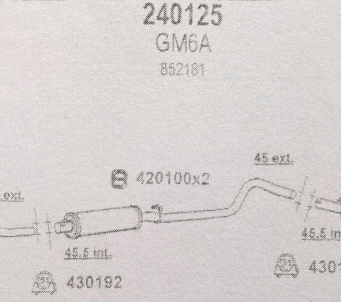 TOBA ESAPAMENT Intermediara OPEL CORSA A, 1,0S, 1,2, 83-90