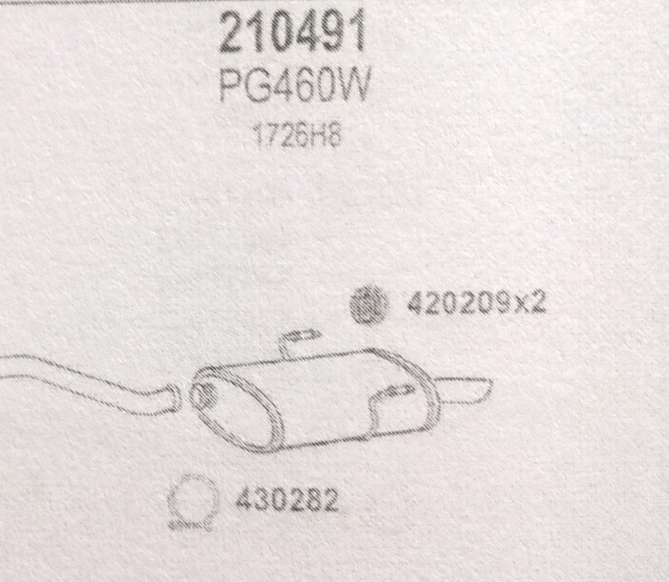 TOBA ESAPAMENT Finala PEUGEOT 406, 1,8i, Kat, 96-