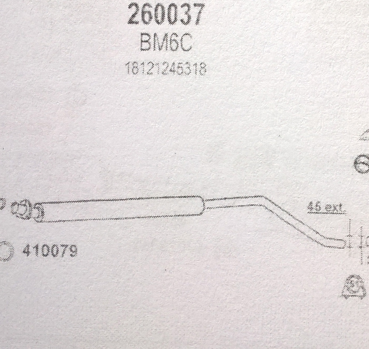 TOBA ESAPAMENT Intermediara BMW 733i, E23, 3,2, 77-79