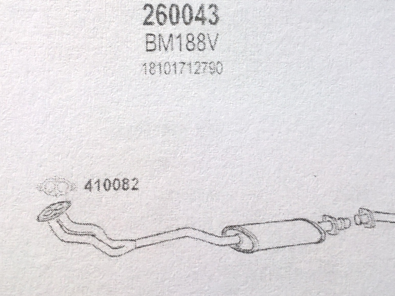 TOBA ESAPAMENT Intermediara BMW 316, E30, 1,6, 87-91