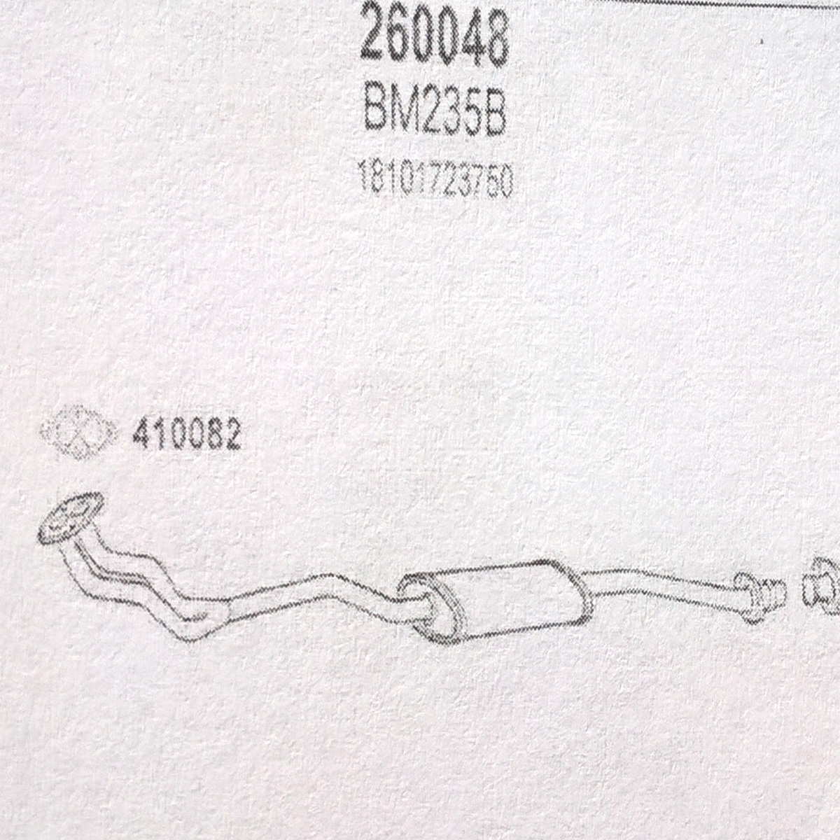 TOBA ESAPAMENT Intermediara BMW 316i, E36, 1,6, 91-93