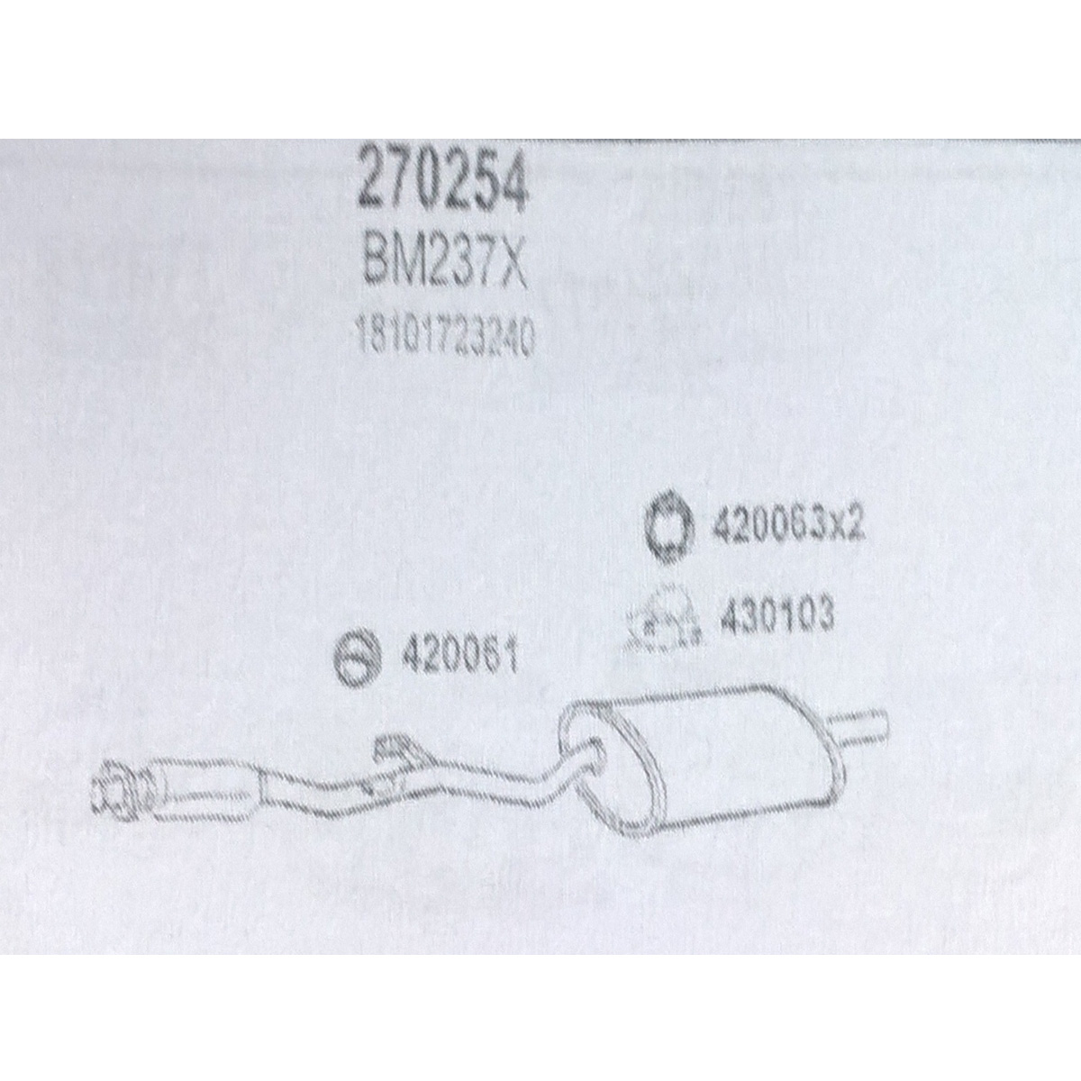 TOBA ESAPAMENT Finala BMW 318iS, Kat, E30, 1,8, 89-91