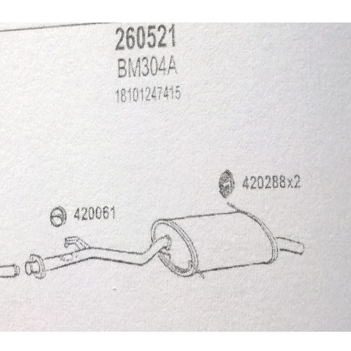 TOBA ESAPAMENT Finala BMW 316i, E36 Compact, 1,6, 93-