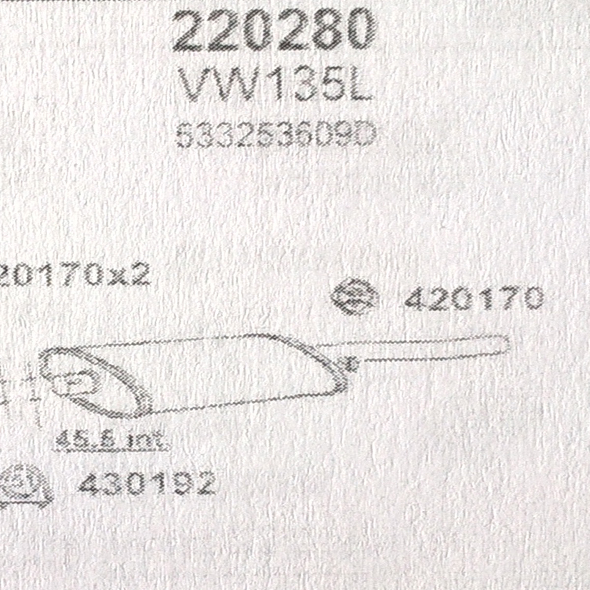 TOBA ESAPAMENT Finala VOLKSWAGEN SCIROCCO, 1,6, GTI, GLI, 75-81
