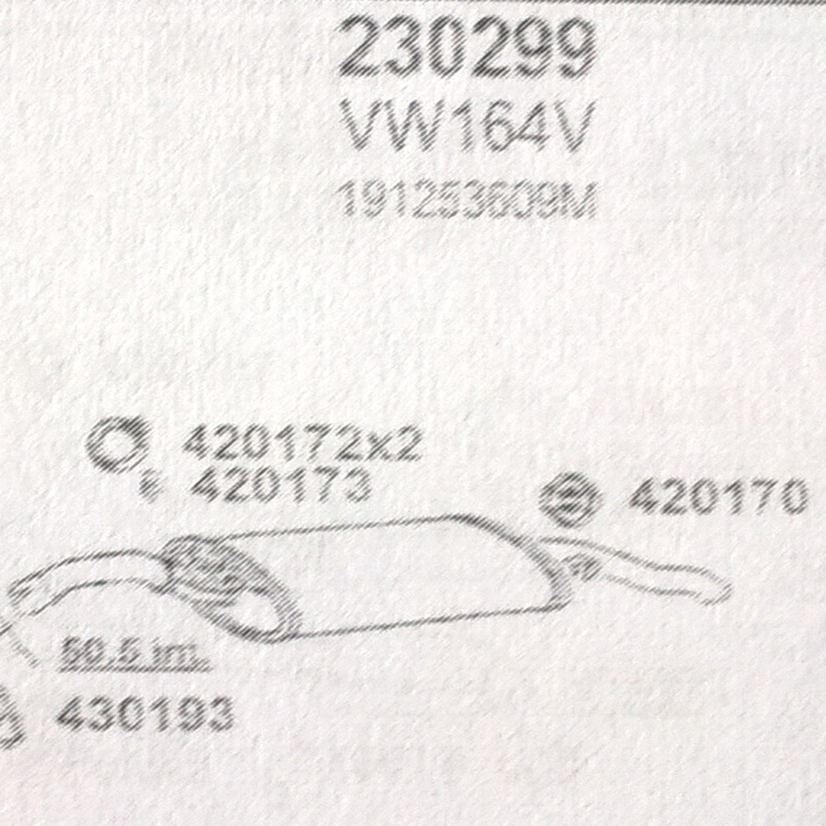 TOBA ESAPAMENT Finala VOLKSWAGEN GOLF II, 1,8, GTI, 84-85