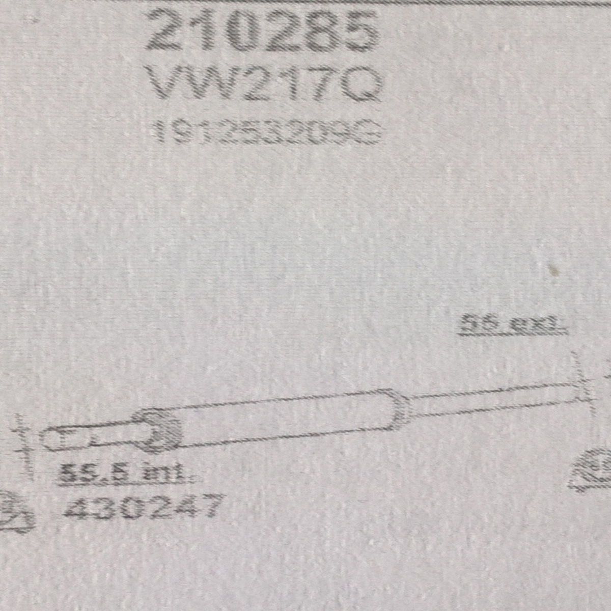 TOBA ESAPAMENT Intermediara VOLKSWAGEN GOLF II, 1,8, Kat, GTI, 86-91
