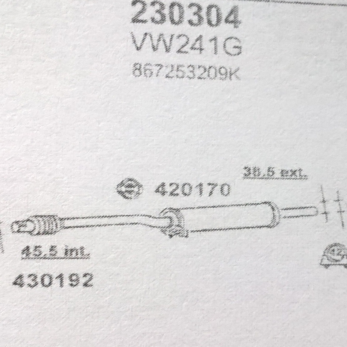 TOBA ESAPAMENT Intermediara VOLKSWAGEN POLO, 1,05, kat, 90-94