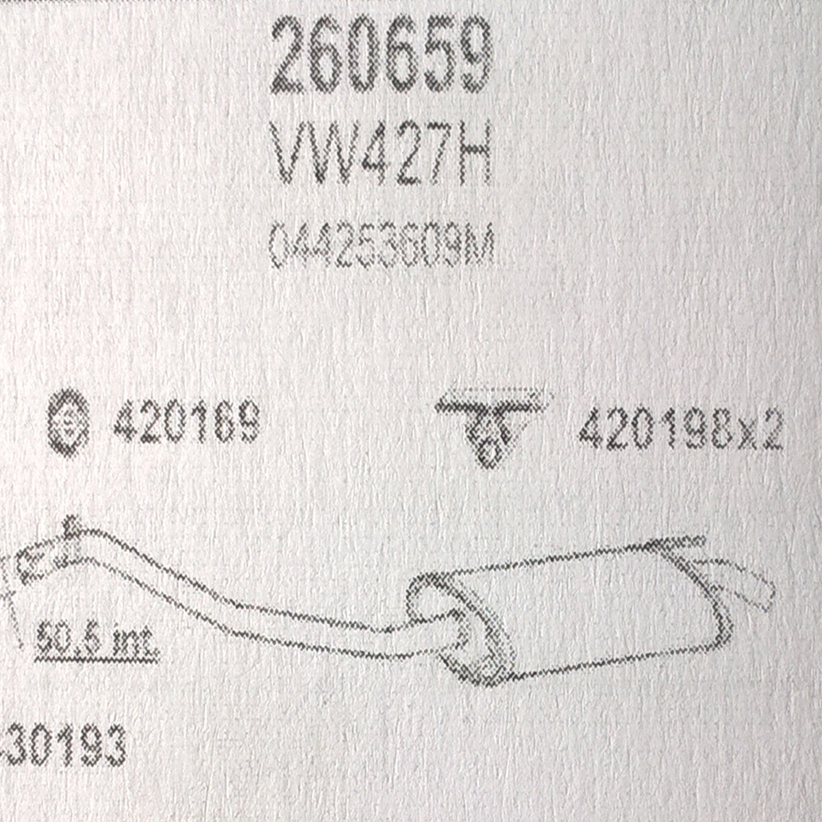 TOBA ESAPAMENT Finala VOLKSWAGEN TRANSPORTET T4, 1,9 D, SWB, 90-94