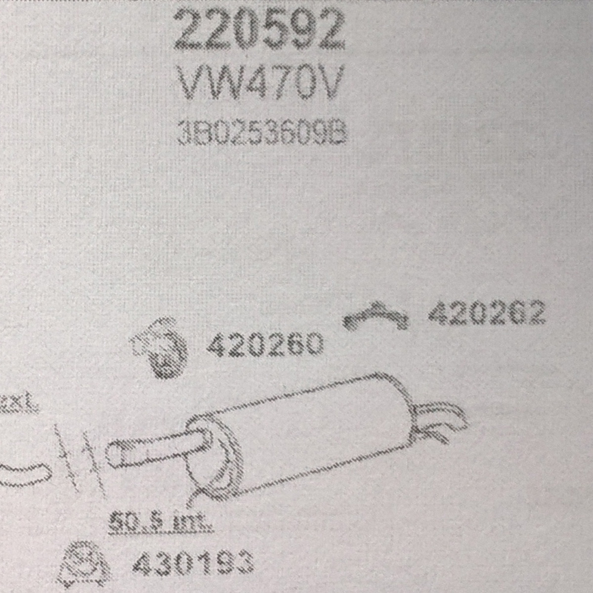TOBA ESAPAMENT Finala VOLKSWAGEN PASSAT, 1,9 TDI, Kat, Variant, 96-98
