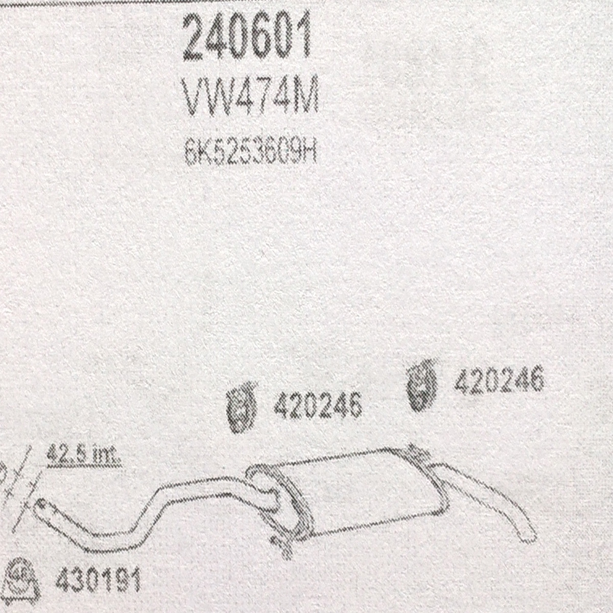 TOBA ESAPAMENT Finala VOLKSWAGEN POLO, 1,4i, Kat, Classic, Variant, 96-97