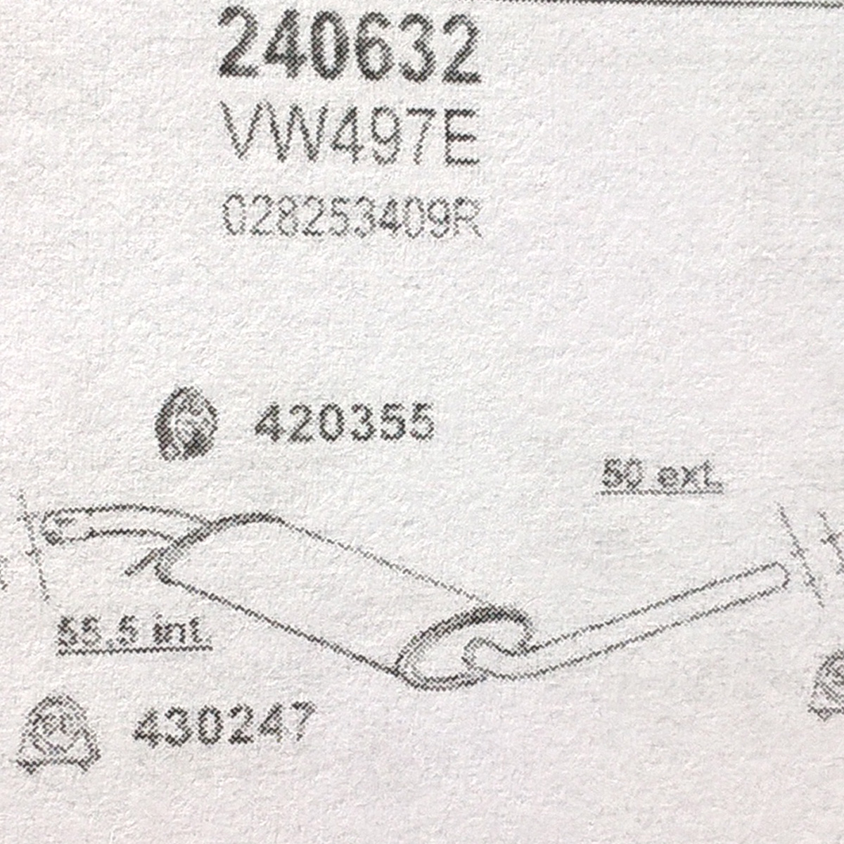 TOBA ESAPAMENT Intermediara VW TRANSPORTER, T4, 2,4 TDI, Kat, 95-98