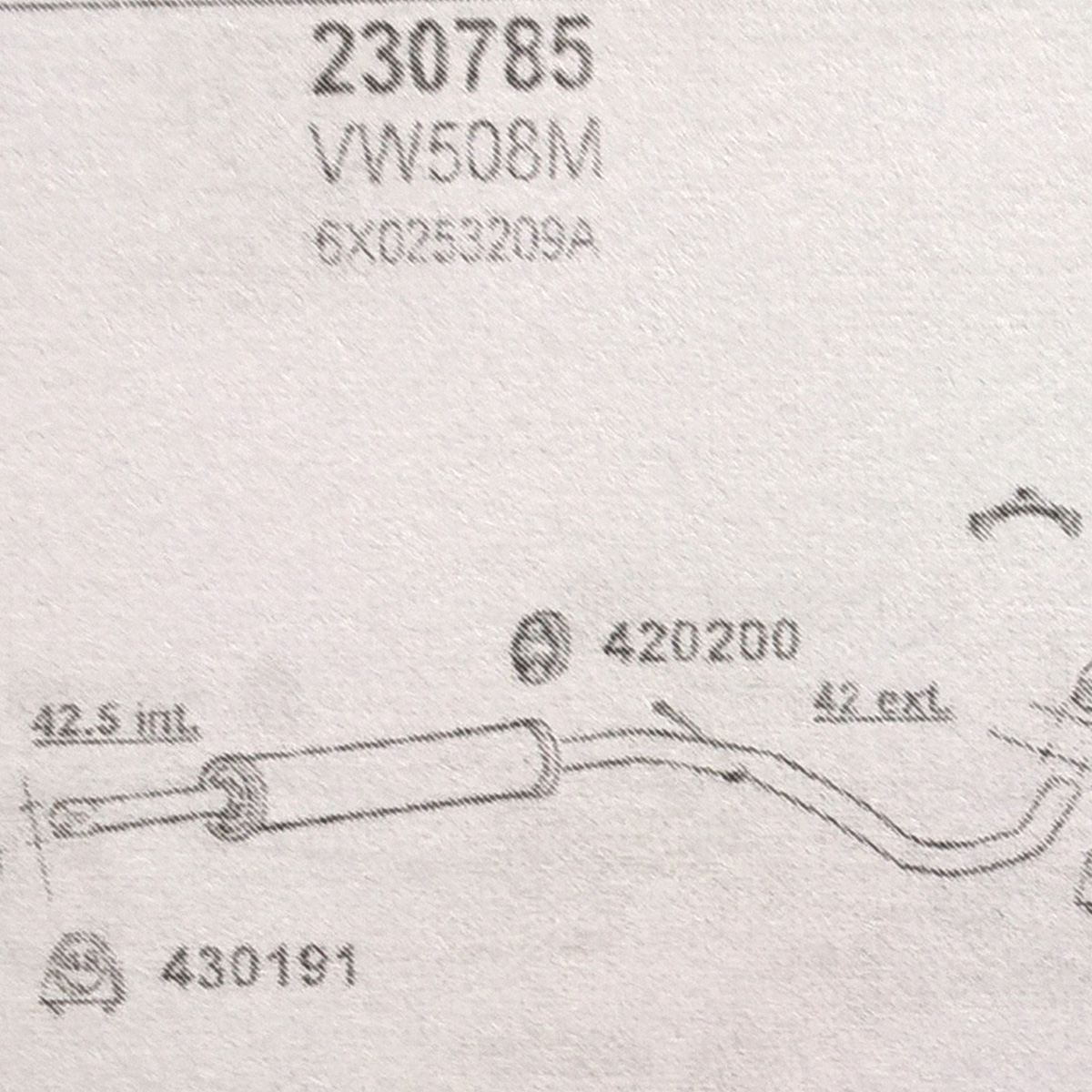 TOBA ESAPAMENT INTERMEDIARA VW LUPO 1.4