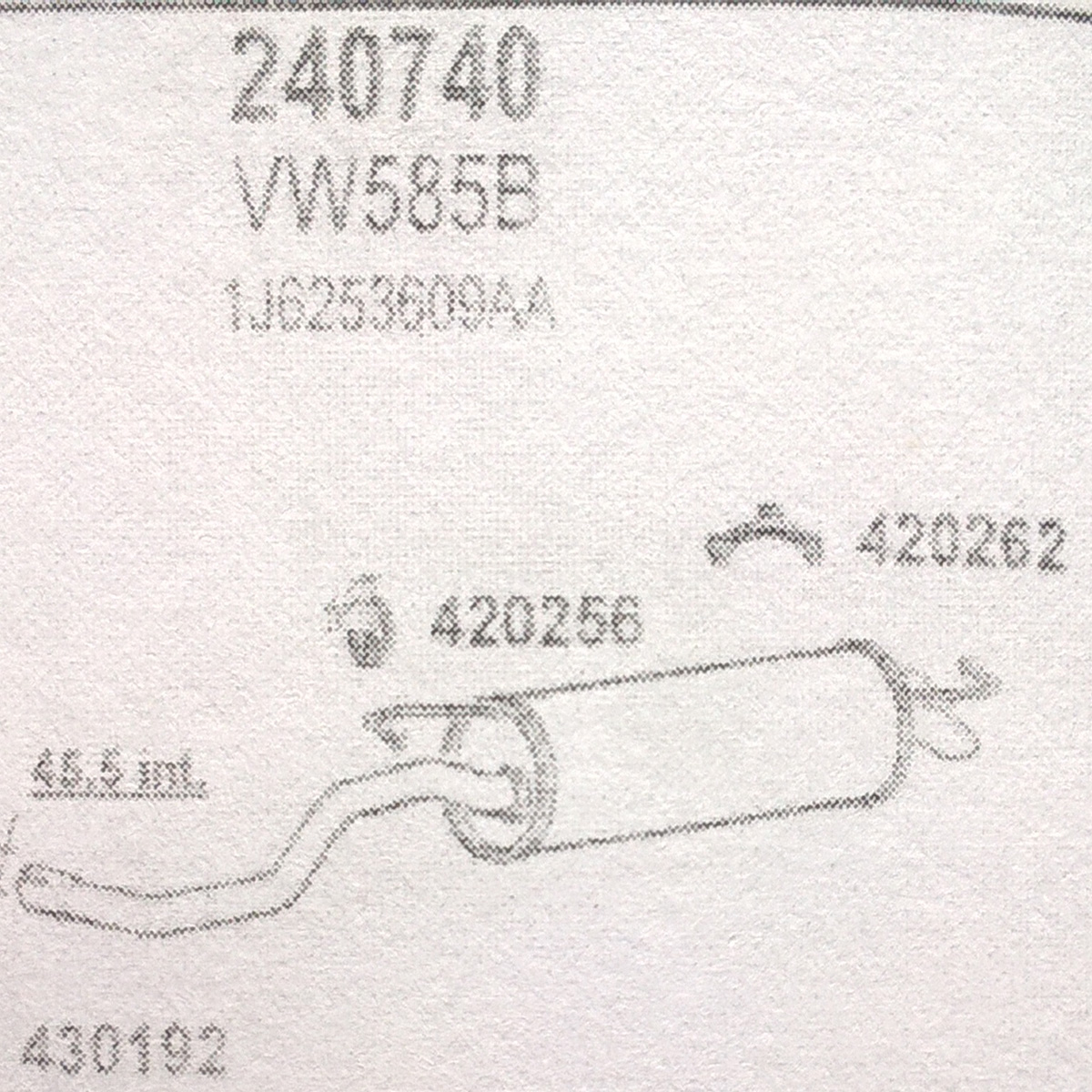 TOBA ESAPAMENT Finala VOLKSWAGEN GOLF IV 1,6