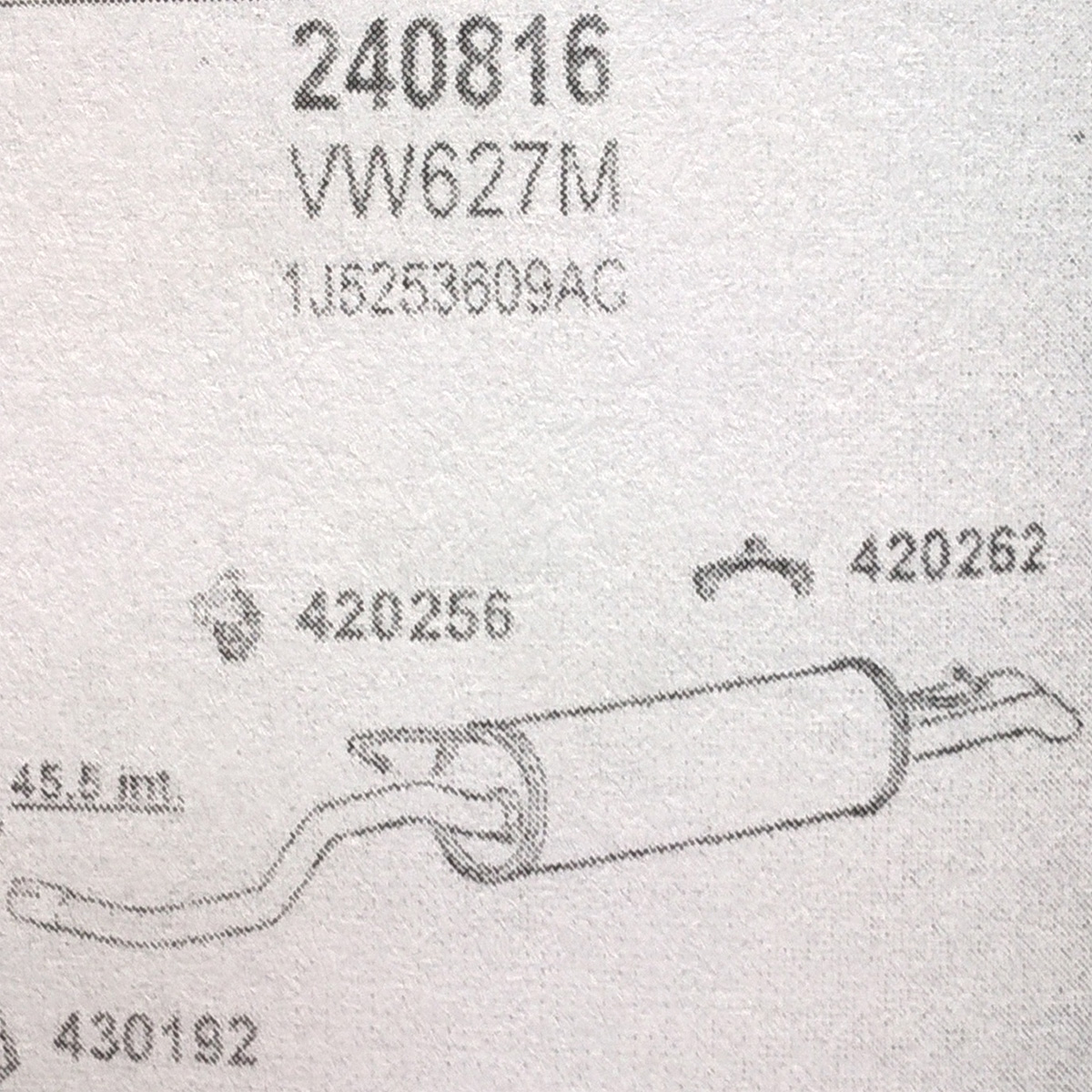 TOBA ESAPAMENT Finala VW Golf 4