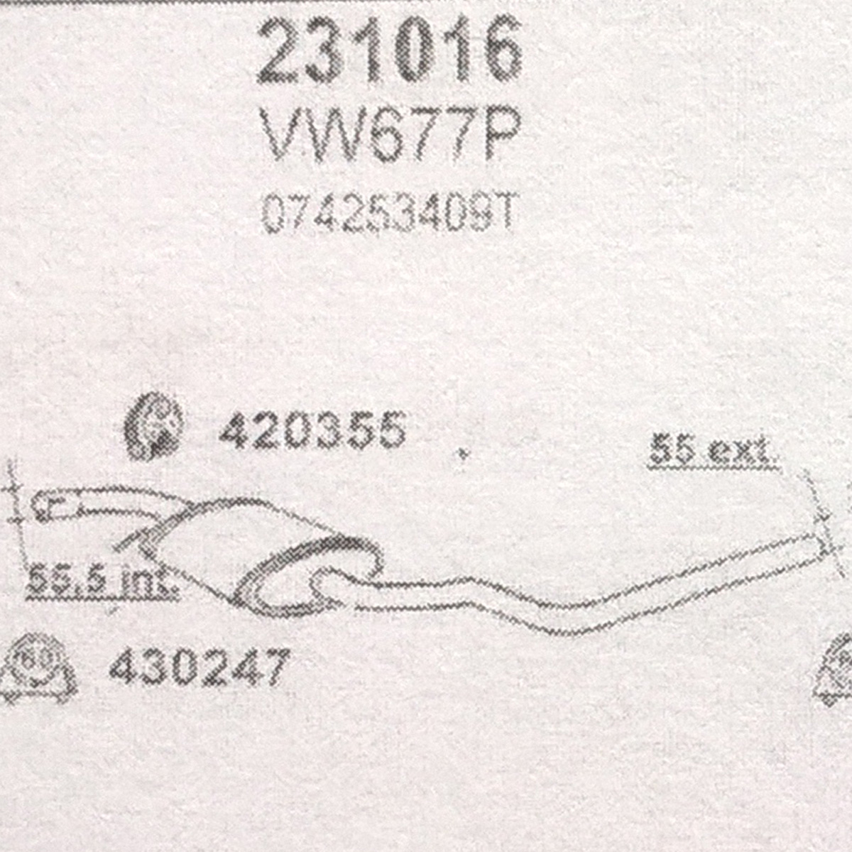 TOBA ESAPAMENT Intermediara VW Transporte Syncro 2.5TDL,1998-2004