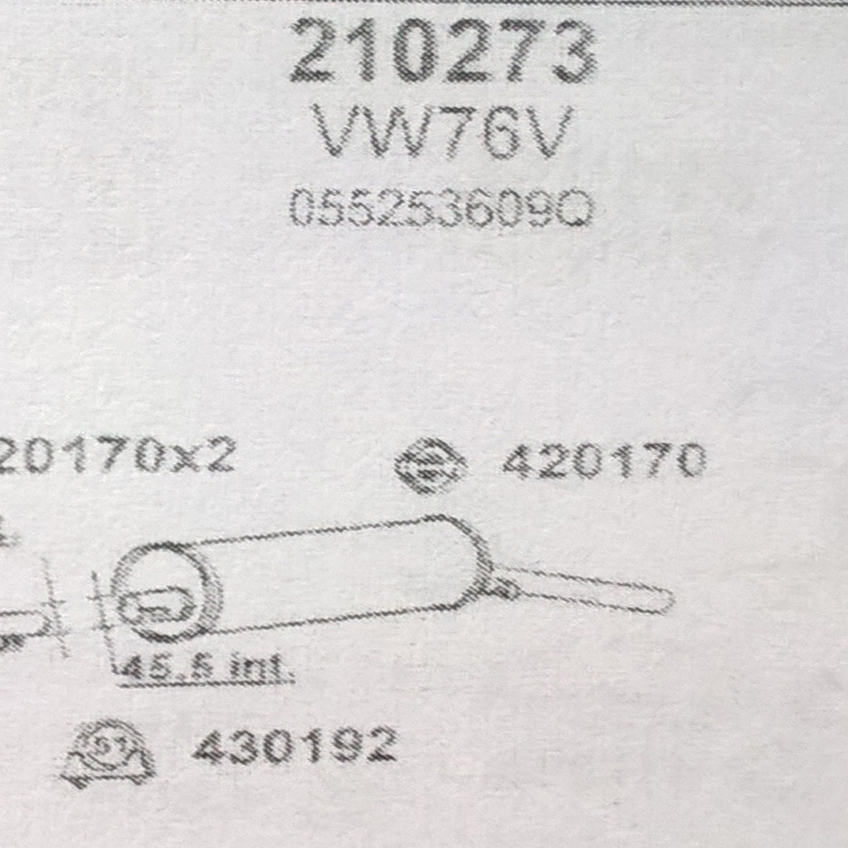 TOBA ESAPAMENT Finala VOLKSWAGEN GOLF I, 1,6, GTI, GLI, Cabrio, 75-83