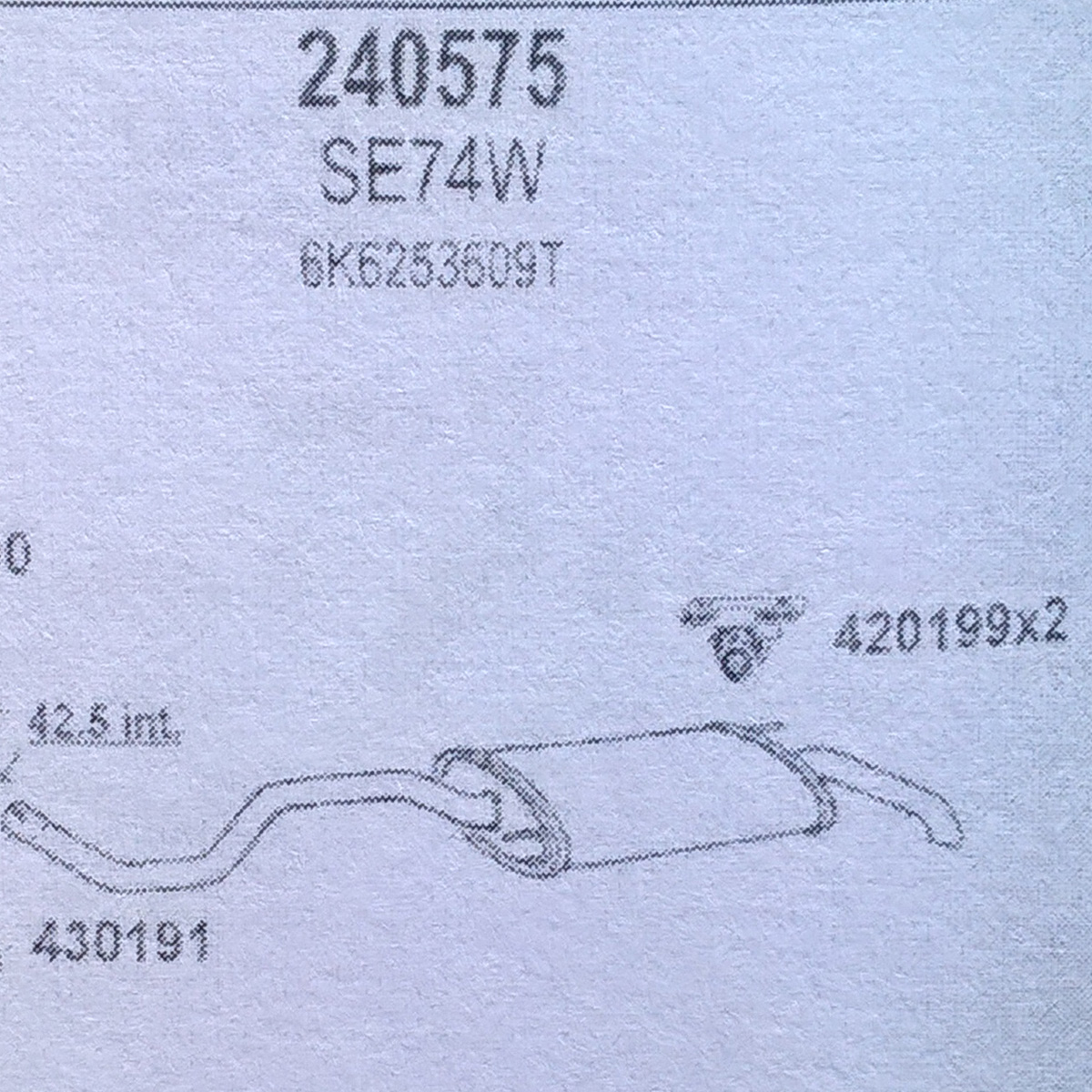 TOBA ESAPAMENT Finala SEAT IBIZA, 1,0i, Kat, 96-99