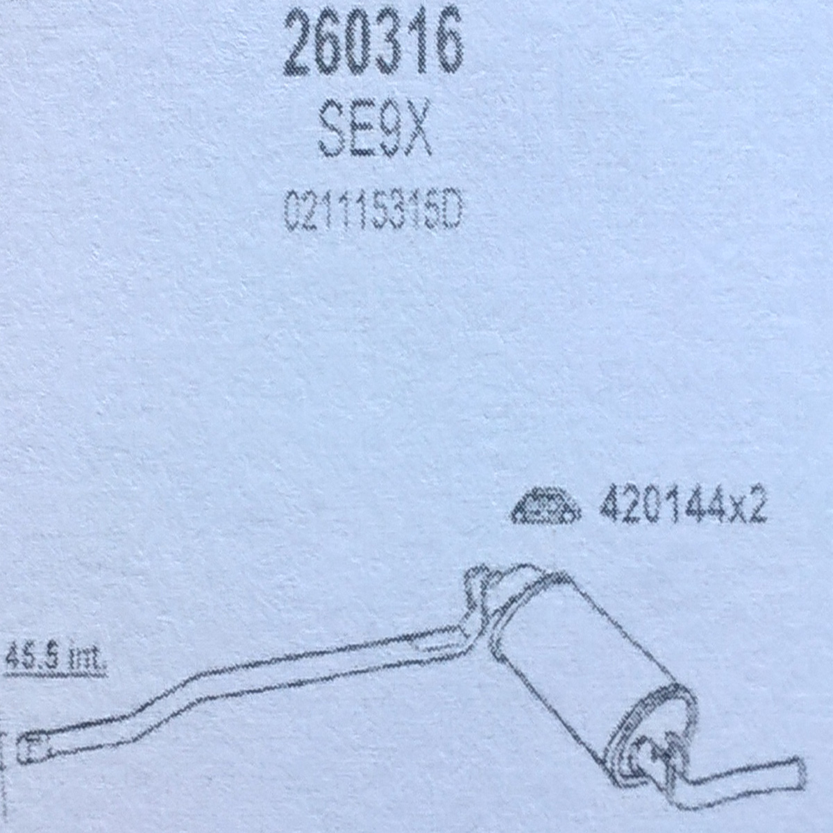 TOBA ESAPAMENT Finala SEAT IBIZA, 0,9, 89-92