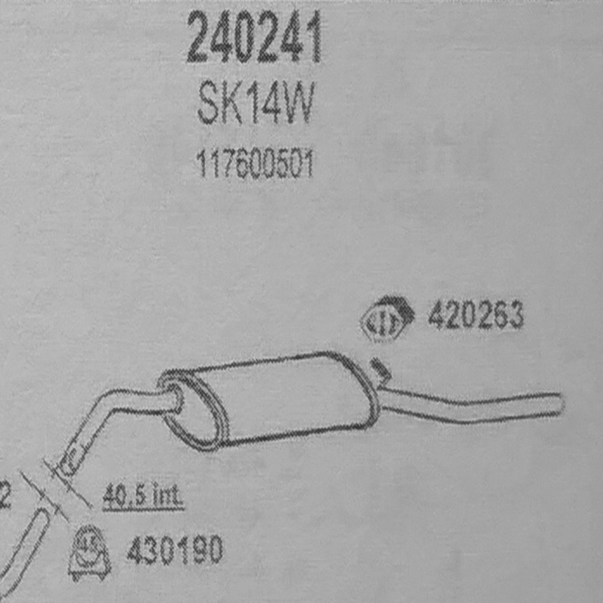 TOBA ESAPAMENT Saxofon SKODA FAVORIT, 1,3, 136L, 89-91