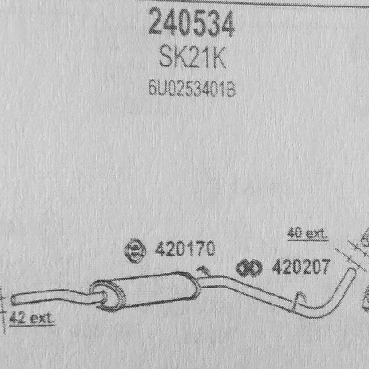 TOBA ESAPAMENT Intermediara SKODA FELICIA, 1,6i, Kat, 96-