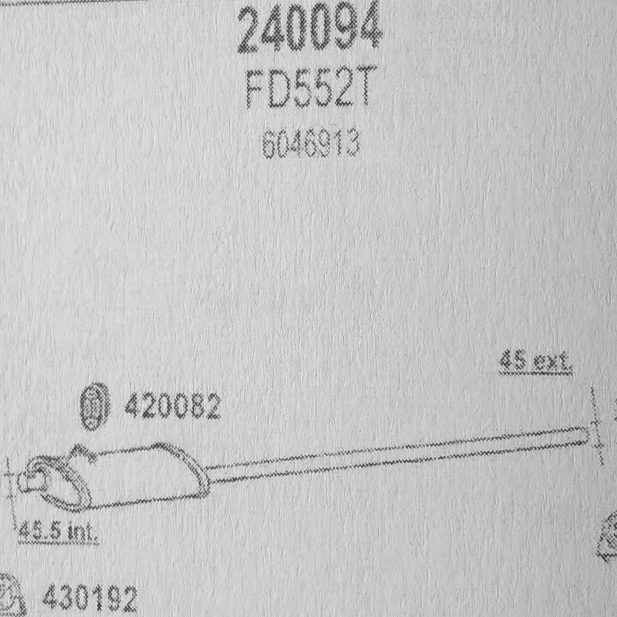 TOBA ESAPAMENT Intermediara FORD TRANZIT, 1,6, 2,0, 80-120, 78-84
