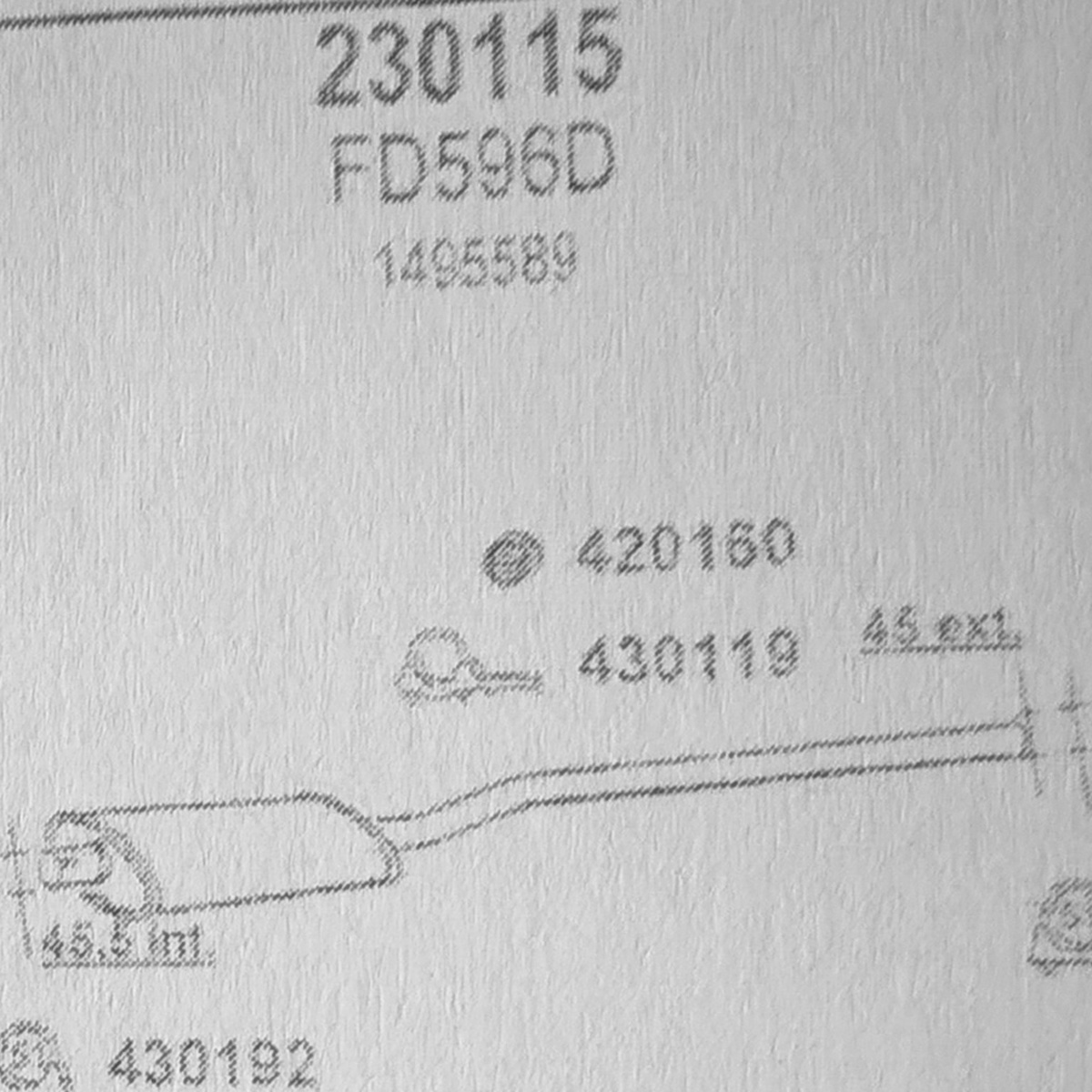 TOBA ESAPAMENT Intermediara FORD TAUNUS, 1,3, 1,6, 76-83
