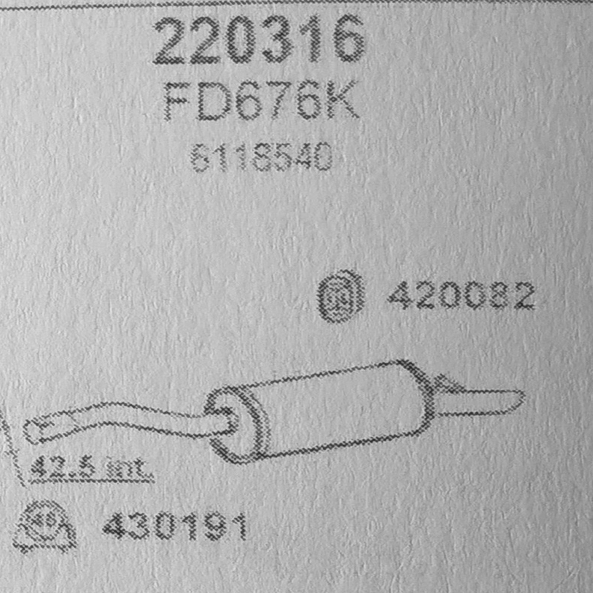 TOBA ESAPAMENT Finala FORD SIERRA 1,6, 2,0, 82-86