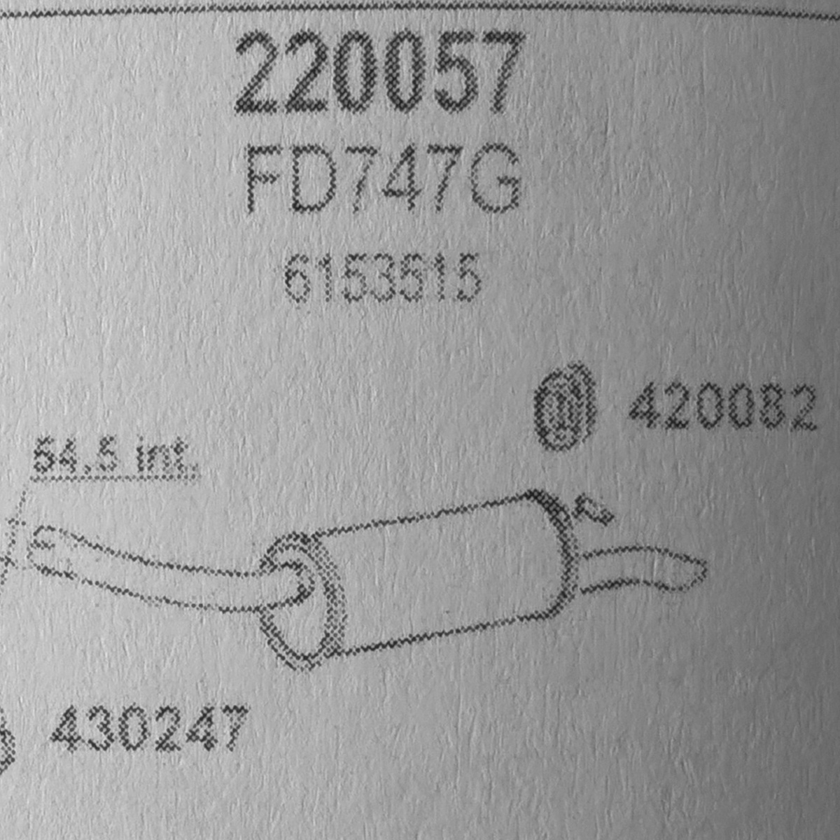 TOBA ESAPAMENT Finala FORD SIERRA, XR4i, 2,8, 84-87