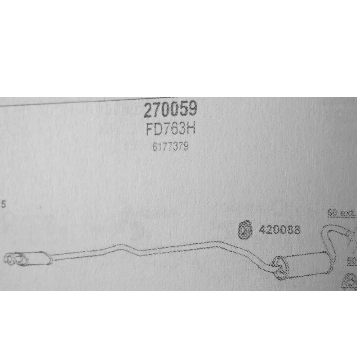 TOBA ESAPAMENT Intermediara FORD ESCORT III, 1,6i, XR3i, 83-90