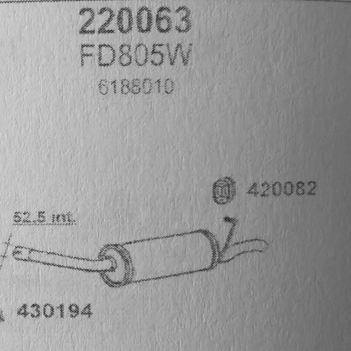 TOBA ESAPAMENT Finala FORD SCORPIO 2,0i, 86-90
