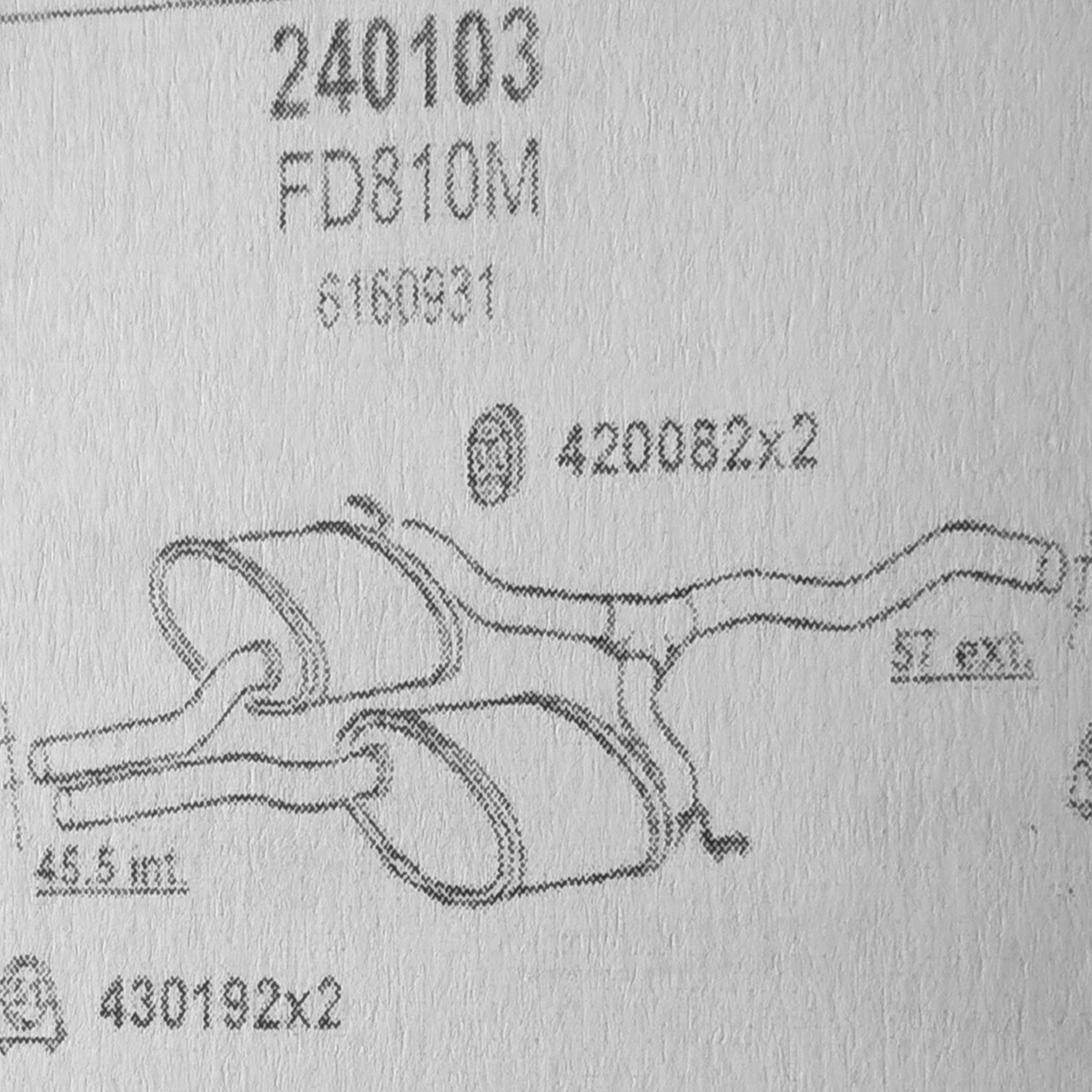 TOBA ESAPAMENT Intermediara FORD SCORPIO 2,8i, Hatch., 85-87