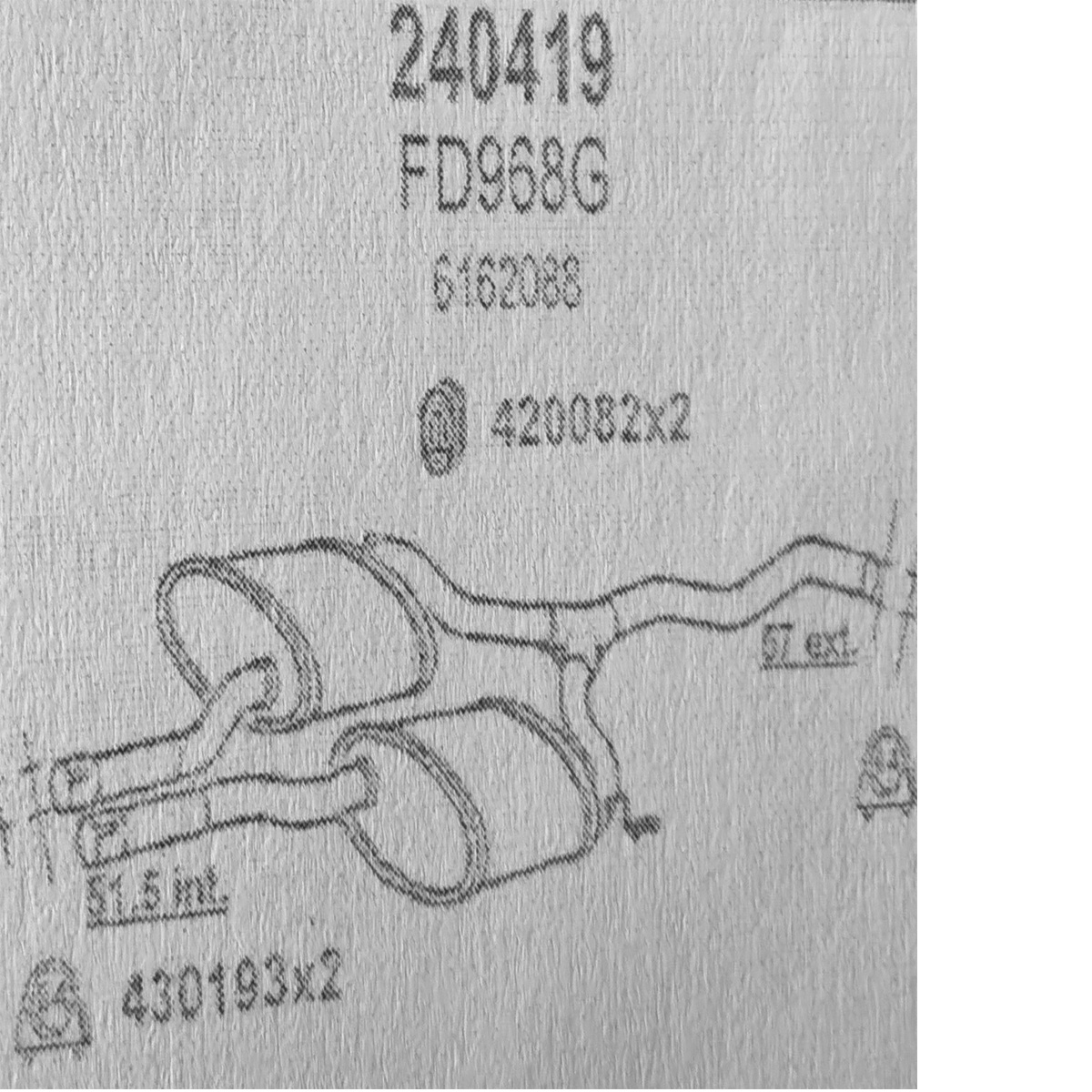 TOBA ESAPAMENT Intermediara 2 FORD SCORPIO, 2,4, 2,9, 86-92