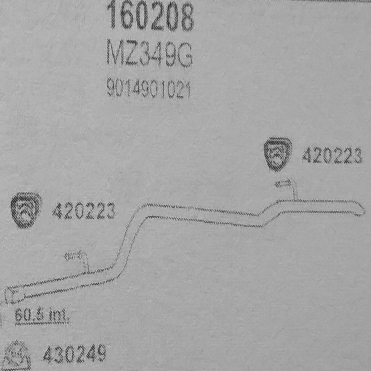 TOBA ESAPAMENT Teava finala MERCEDES SPRINTER 2,9TD, 212D, 312D, 412D, 95-