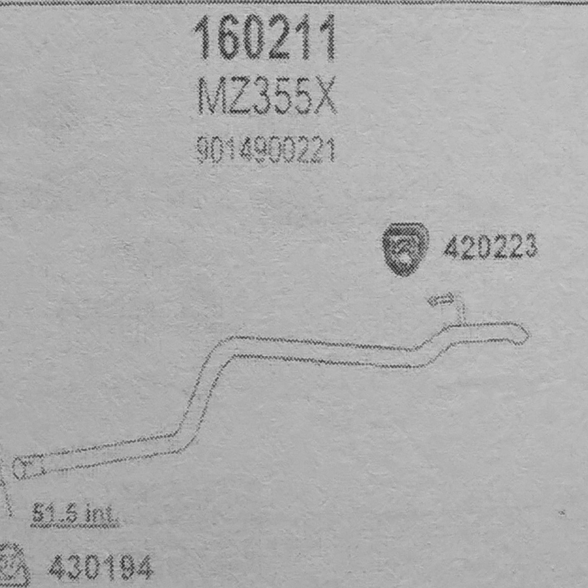 TOBA ESAPAMENT Teava finala MERCEDES SPRINTER 2,3D, LWB, 208D, 308D, 95-