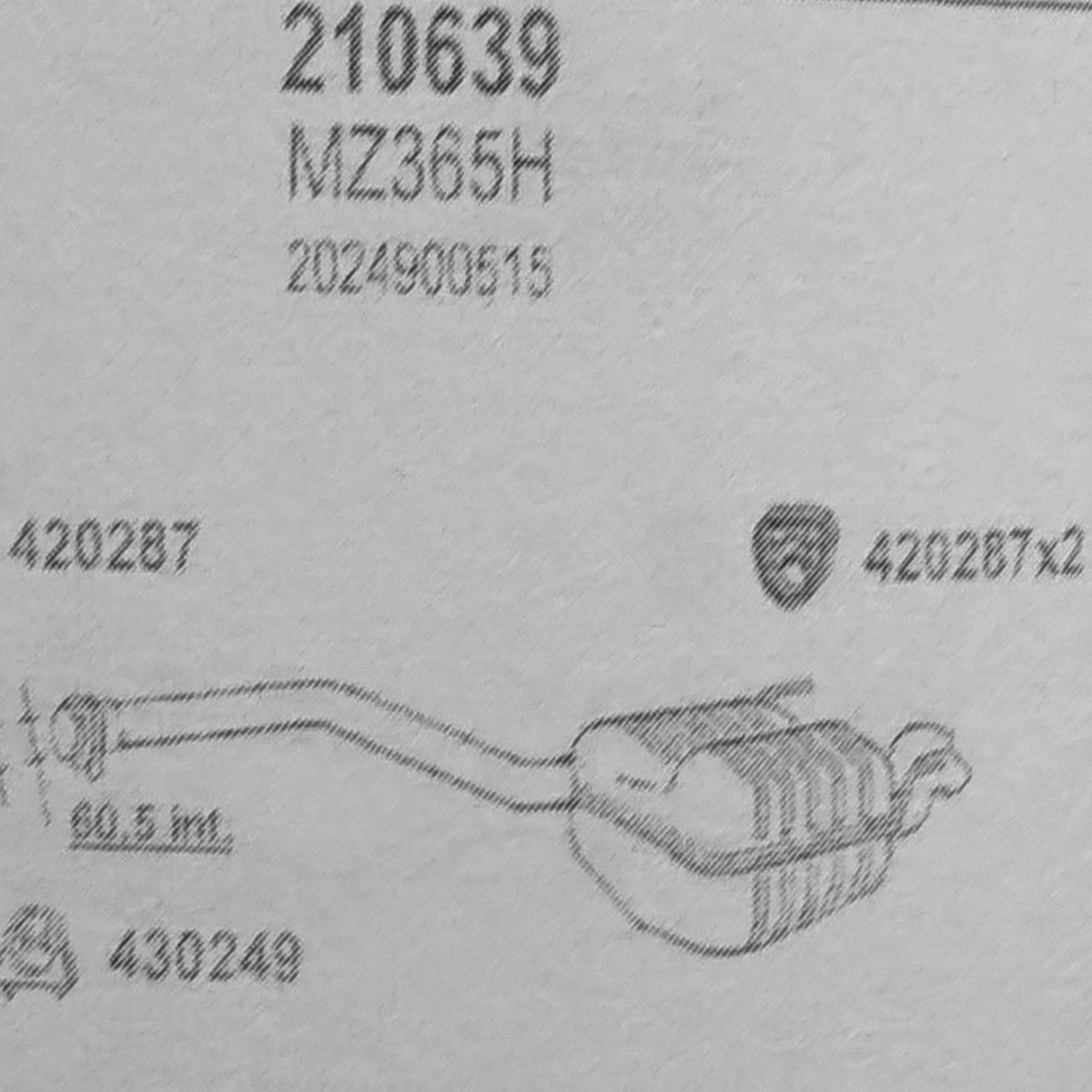 TOBA ESAPAMENT FINALA MERCEDES S 54