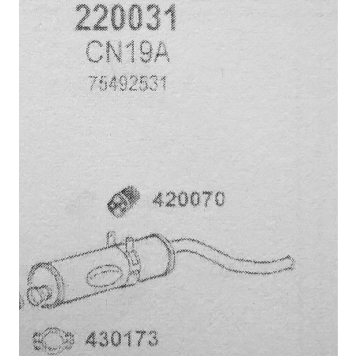 TOBA ESAPAMENT Finala CITROEN CX2000, 2,0, 79-80
