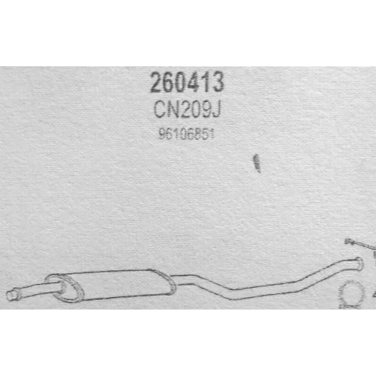 TOBA ESAPAMENT Intermediara CITROEN XANTIA 1,8, 96-97