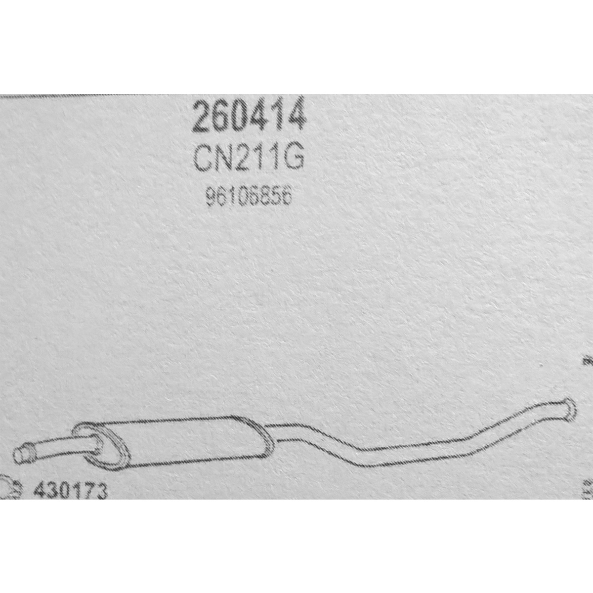 TOBA ESAPAMENT INTERMEDIARA CITROEN XANTIA 2.0i KAT 93-97