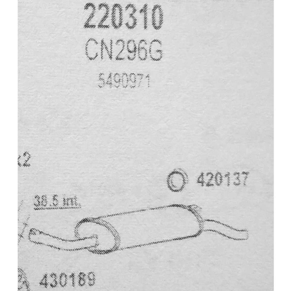 TOBA ESAPAMENT Finala CITROEN LN-LNA, Hatch., 0,6, 77-79
