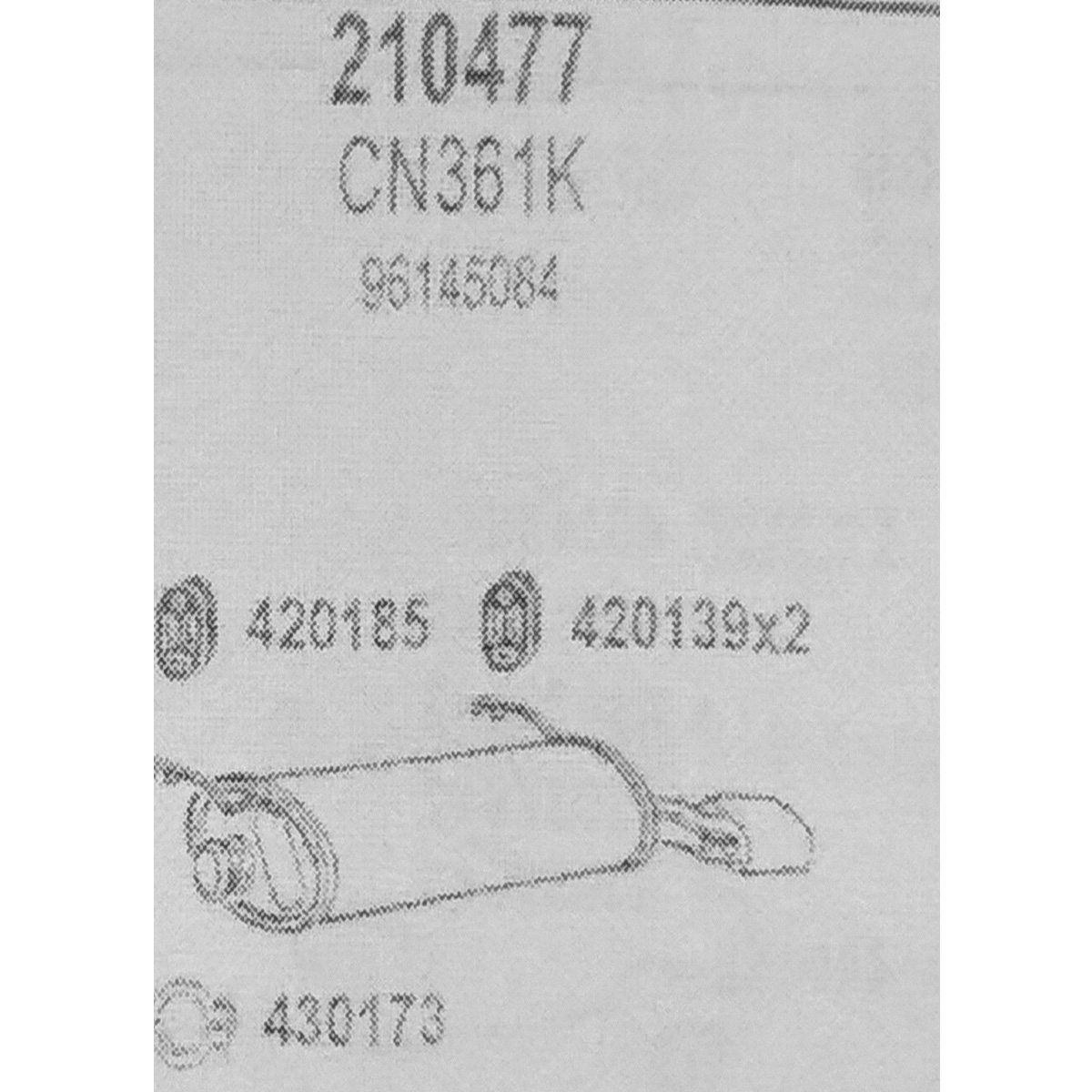 TOBA ESAPAMENT Finala CITROEN ZX 1,8i, 92-