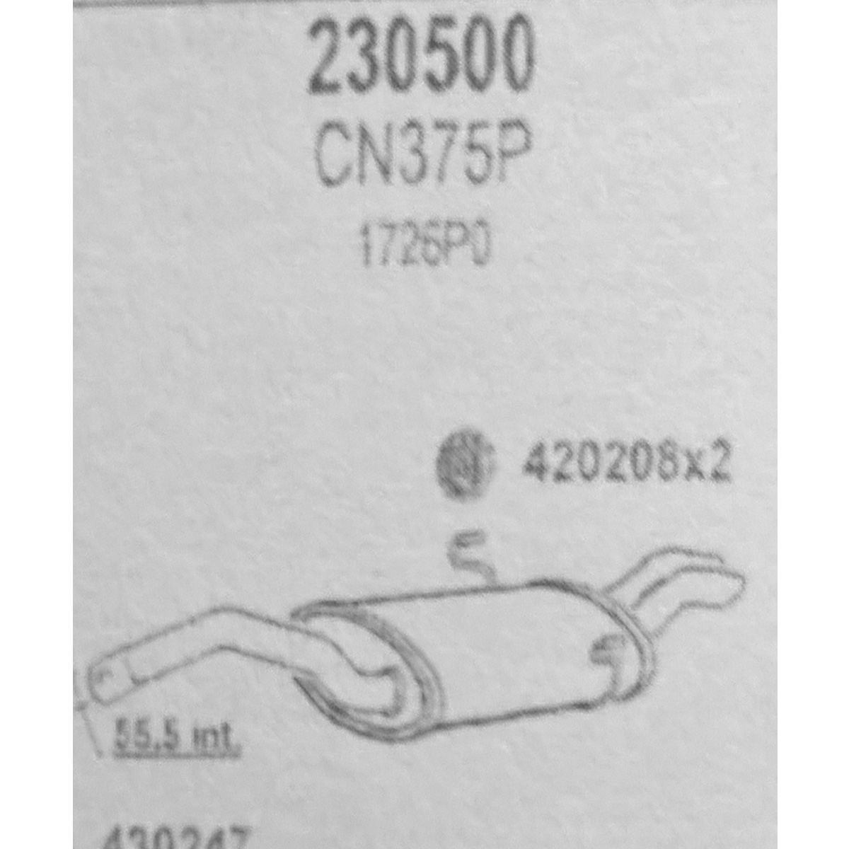 TOBA ESAPAMENT Finala CITROENE VASION ,FIAT ULYSSE ,PEUGEOT 806