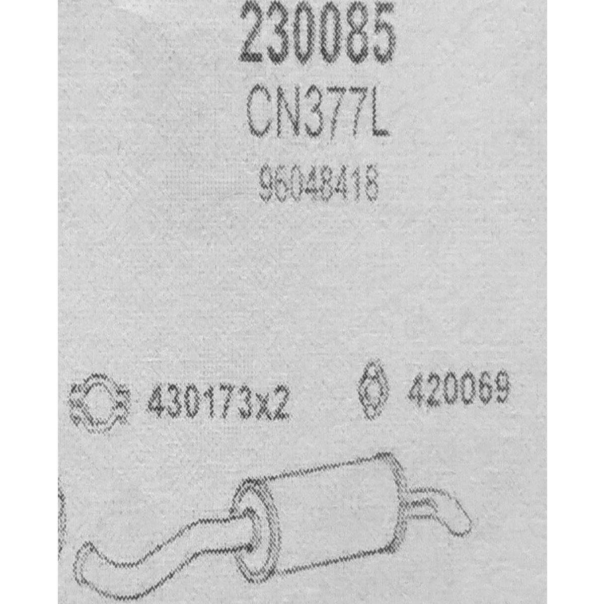 TOBA ESAPAMENT Finala CITROEN BX 15, 16, 1,6, Kat, 87-91