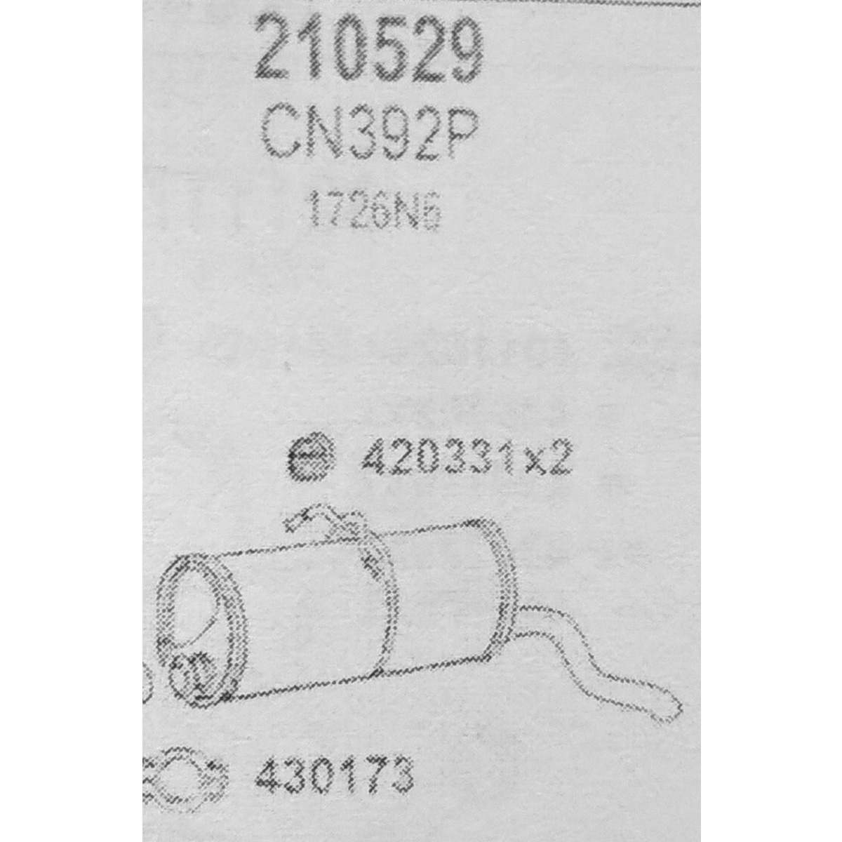 TOBA ESAPAMENT Finala CITROEN BERLINGO, 1,4i, 1,8i, 1,8D, 1,9D, Pickup, Multisp., 96-